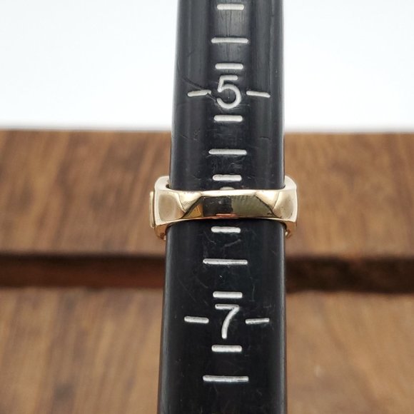 Size 6 Gold Over 925 Sterling Silver Peridot Garnet Citrine Amethyst Topaz Ring - Picture 8 of 10